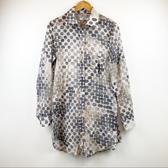 039 ITALY Tops - 039 ITALY Button Down Long Shirt M